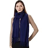 QBSM Womens Large Soft Wedding Evening Pashmina Shawls Wrap Scarfs