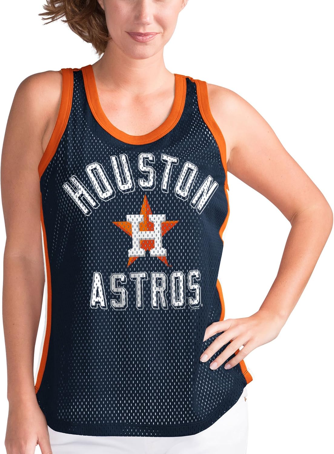 GIII For Her Houston Astros MLB Women's Comeback Mesh Tank