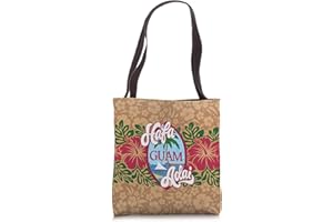 GUAM T SHIRTS CHAMORRO PRIDE GIFTS Guam Bags Chamorro Hibiscus Flower Guamanian Gifts Hafa Adai Tote Bag