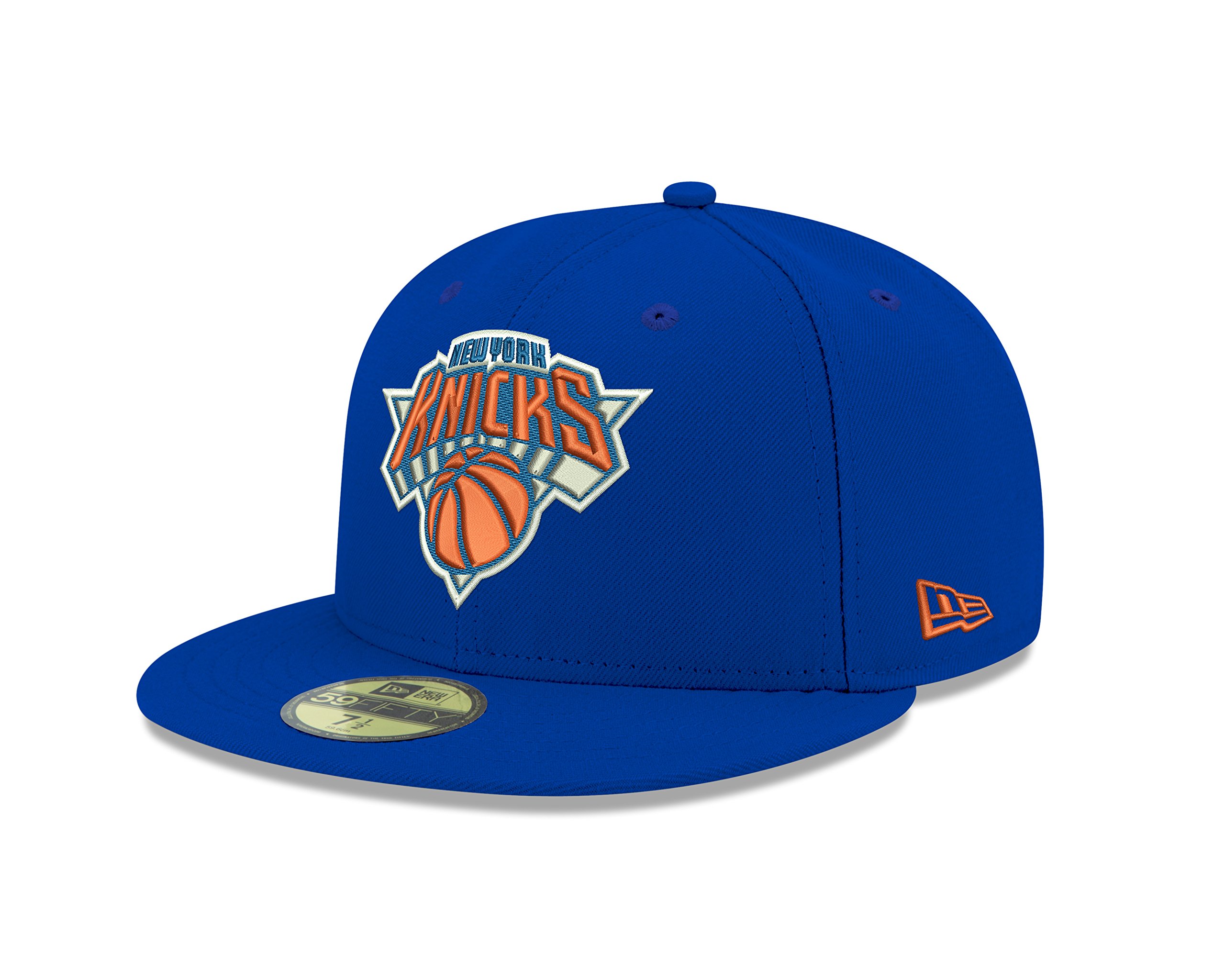 NBA New York Knicks Men's Official 59FIFTY Fitted Cap, 7.75, Royal Image