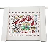Catstudio Dish Towel, University of Wisconsin Badgers Hand Towel - Collegiate Kitchen Towels for Wisconsin Fans - Perfect Graduation Gift, Gift for Parents, Students and Alums