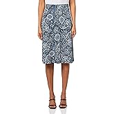 Kasper Womens Printed Ity Midi Flared Skirt