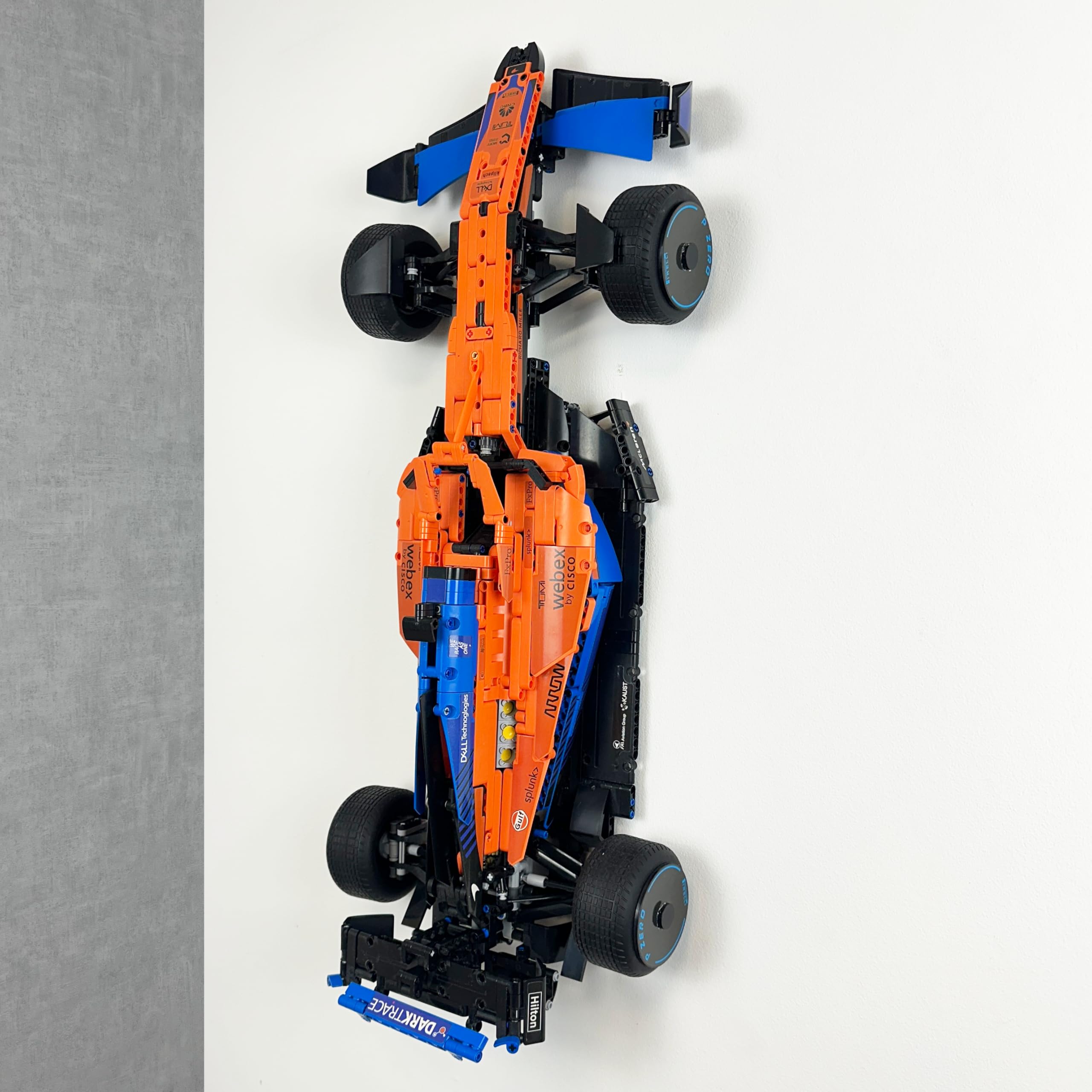 Wall Mount Display Hook for Lego Technic Mclaren F1 Car 42141 Formula one Racecar Vertical Bracket Stand