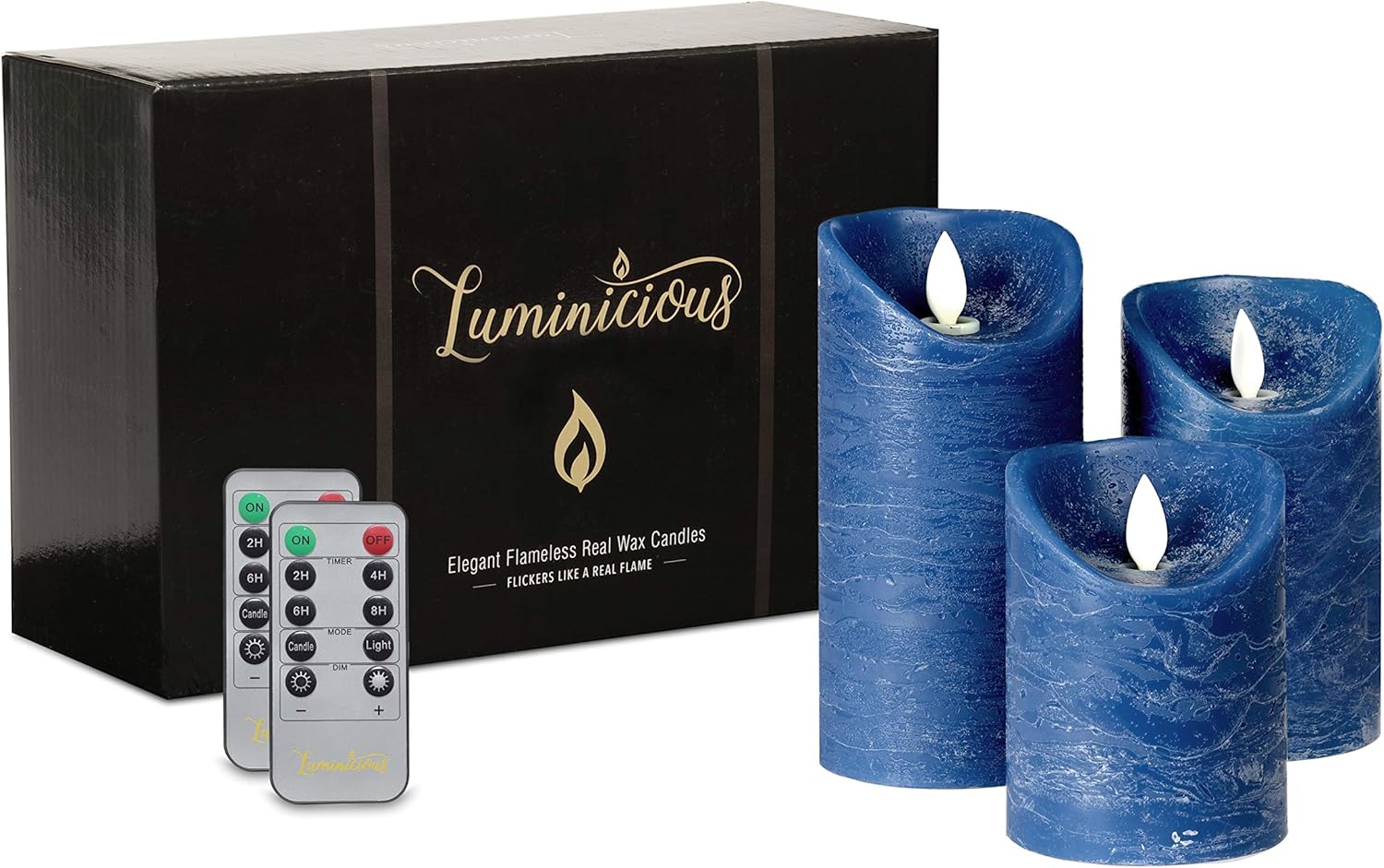 Flameless Candles Flickering LED Battery Operated Electric Pillar