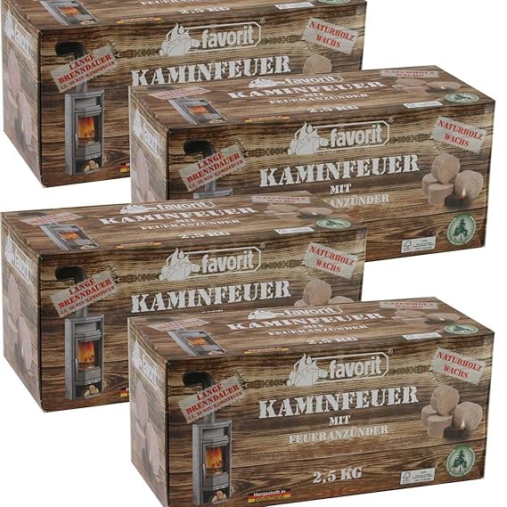 Kaminfeuer Jumbo Anzünder Favorit 10 kg Kaminanzünder Grillanzünder Ofenanzünder