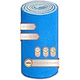 Premium Air Vent Polyester Filter Roll MERV 8 HVAC Furnace Filters Cut to Fit for Floor Registers, RV, AC, Ceiling, Grilles and Wall HVAC Furnace Vents (12" x 45")