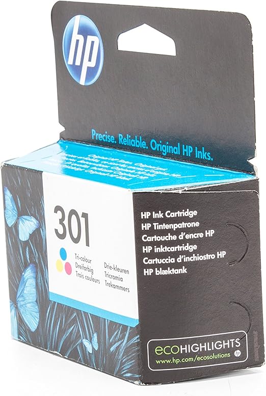 HP 301 Tri-colour Original Ink Cartridge: Amazon.co.uk: Office Products