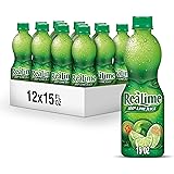 ReaLime 100 percent Lime Juice, 15 fl oz bottles (Pack of 12)
