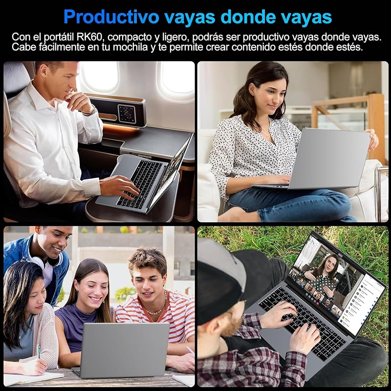 2026 Ordenador Portátil 15,6 Pulgadas Celeron N5095 Win11 Pro 8GB 256GB SSD
