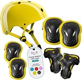 Niftii COOZi Glossy Kids Helmet and Pad Set - Adjustable 7 in 1 Protection