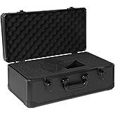 20 Inch Carrying Case With Customizable Pre-Diced Foam, Aluminum Alloy Sturdy Build, Ideal for Microphone, Equiment, Camera, Tools, Recorder, etc