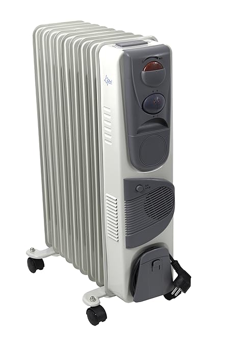 SUNTEC Radiator Heat Safe 2020 [Für Räume bis 60 m³ (~25 m²), 3 Leistungsstufen + Schnellheizgebläse, Leichtlauf-Rollen, 2000