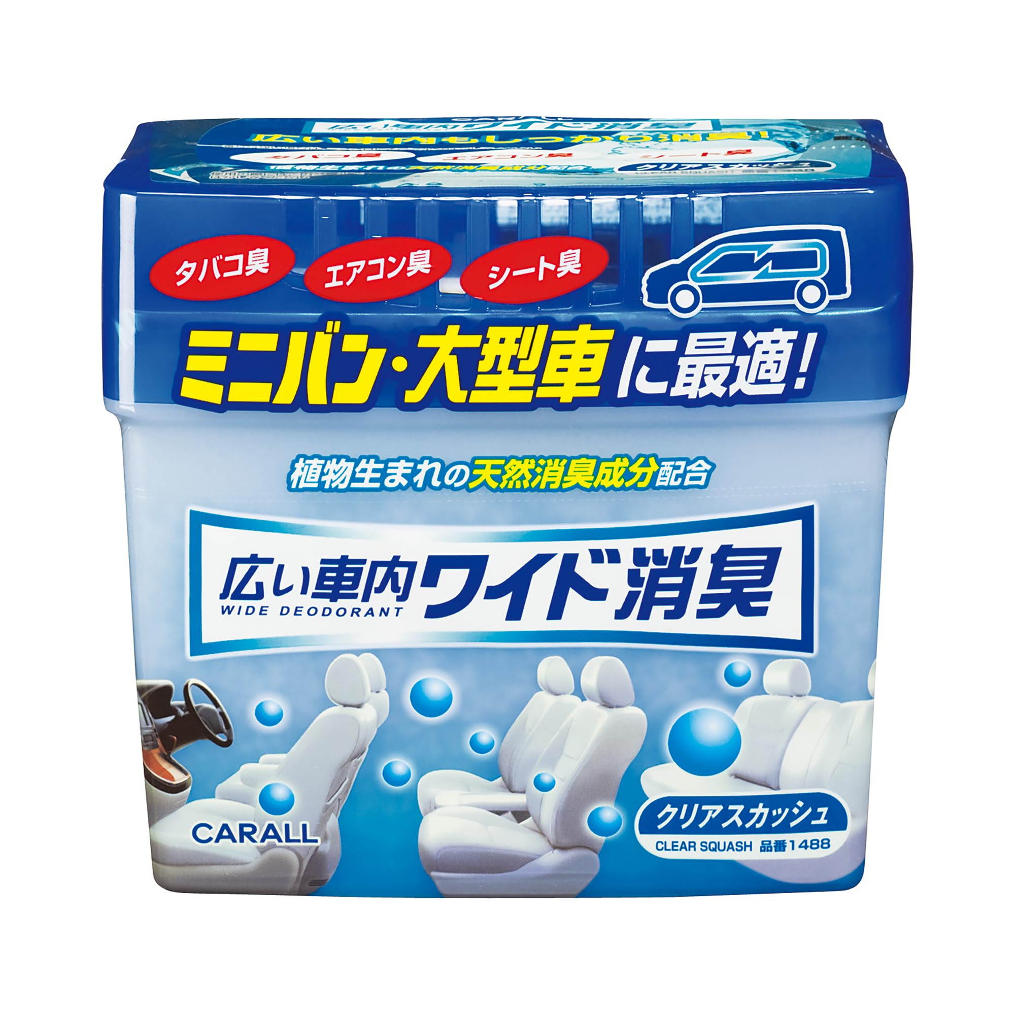 晴香堂 カーオール 車用 芳香剤 広い車内ワイド消臭 クリアスカッシュの商品画像