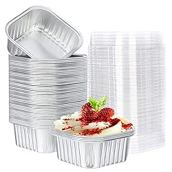 EUSOAR Cupcake Baking Cups with Lids, 5oz 50pcs