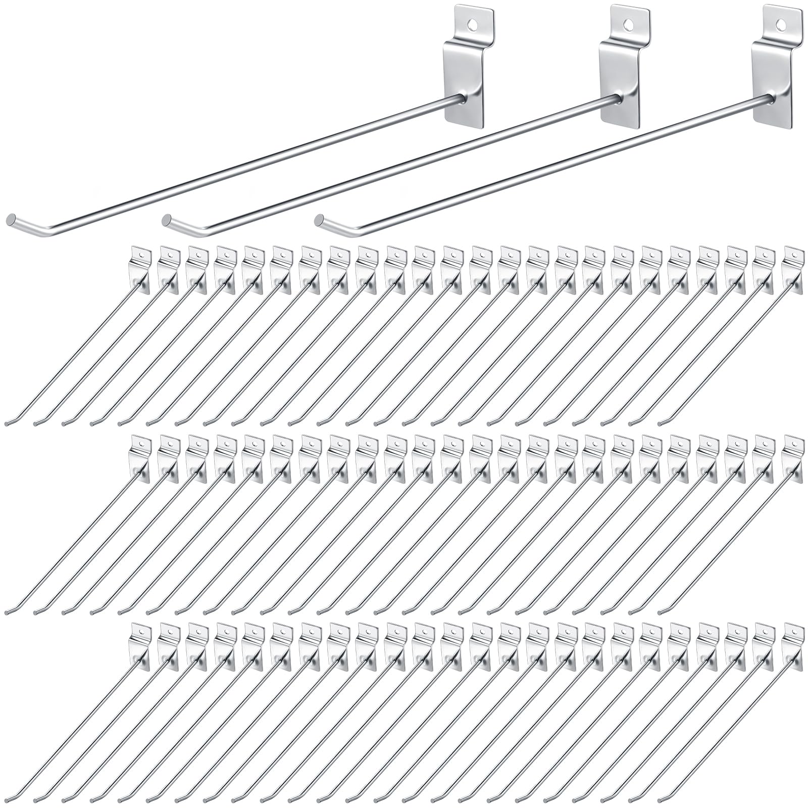 Photo 1 of *MISSING PARTS*
Moxweyeni Heavy Duty Slatwall Panel Hooks Hanging Metal Slat Wall Hanging Hooks Silver Slat Wall Hanger Commercial Grade Slatwall Pegs Accessories for Shop Retail Display(10 Inch) BLACK *See Clerk Notes*