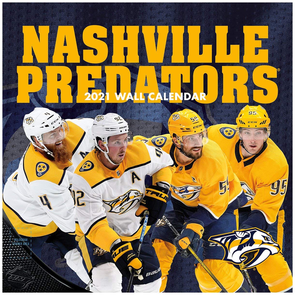 TURNER Sports Nashville Predators 2021 12X12 Team Wall Calendar (21998011946)