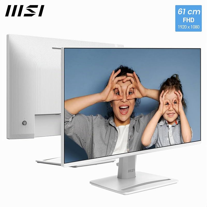 Montagem Pro MP243WA E14 24" FHD, 1920 x 1080 IPS, 144 Hz, 1 ms, compatível com HDR, sincronização adaptativa, cuidados oculares, coluna integrada, HDMI 1.4b, DP 1.2a, sem moldura, inclinação ajustável, Vesa