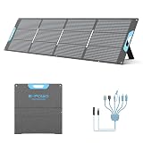 220W Portable Solar Panel for Power Station, 23.5% High Efficiency ETFE Foldable Solar Panels Charger, QC3.0 USB-A &Type-C Output,IP67 Waterproof for RV, Outdoor Camping, Off Grid Blackouts