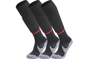 APTESOL Knee High Soccer Socks (1/3/5 Pair) Team Sport Cushion Athletic Socks for Kids Youth Adult