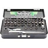 VIM TOOLS: 42 PC 1/4" Half Cut Bit Set (inludes Bit Ratchet)