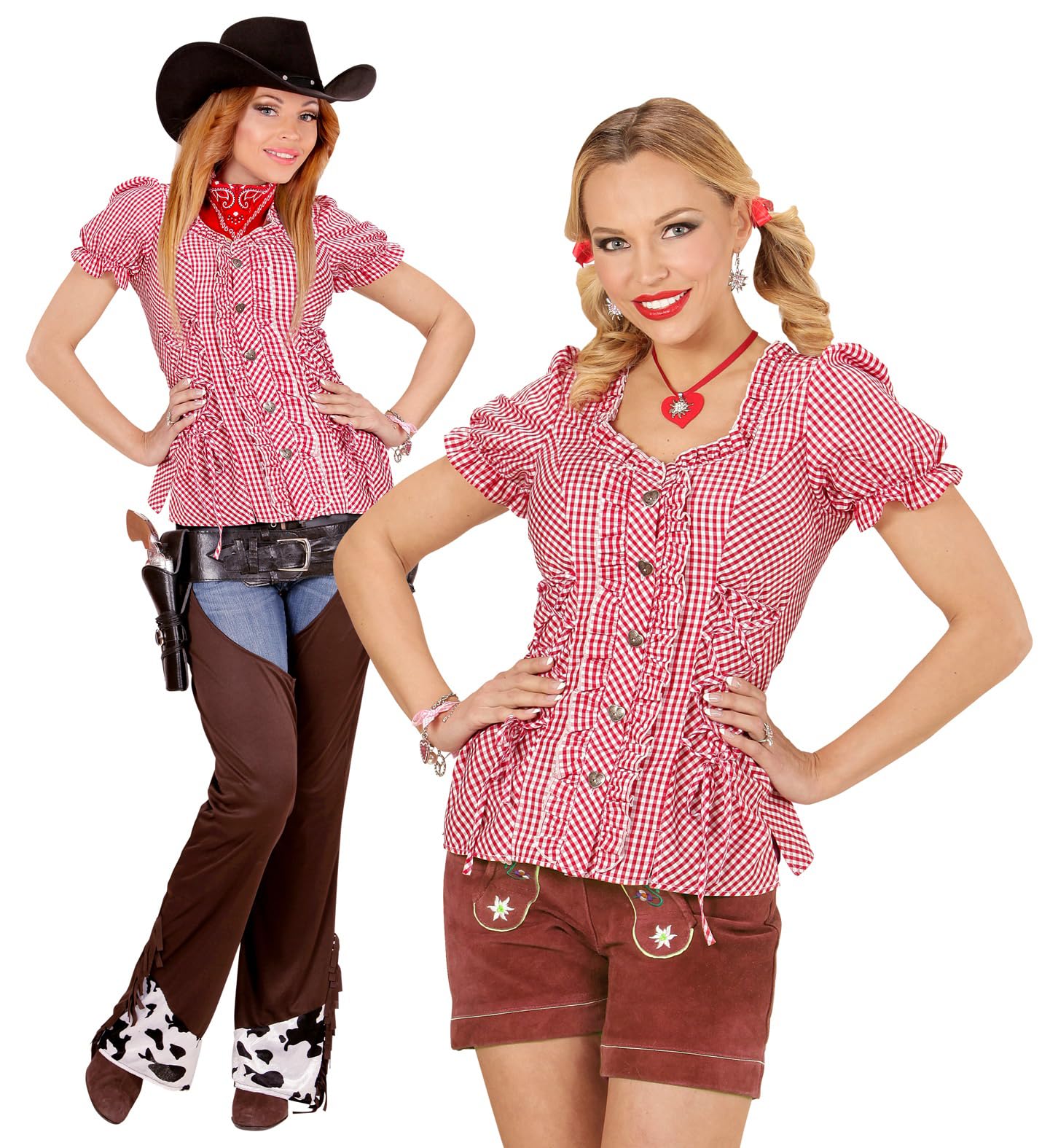 Widmann - blouse, Bavarian, traditional blouse, women's shirt, beer festival, cowgirl, sheriff, S