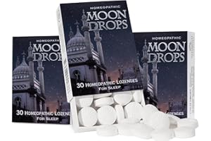 Historical Remedies Moon Drops Sleep Aid Lozenges (3 Pack) | Homeopathic Vanilla Flavor Supplement, Non-Habit Forming Vegan Gluten-Free Sleep Support Including Coffea Cruda 12X