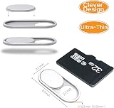 imluckies 2 Pack Metal Webcam Cover for Laptop MacBook iPad Tablet iPhone White view 2