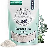Natural Elephant Dead Sea Bath Salt Bathing and Foot Soak for Relaxing and Nourishing- 100% Pure with Essential Oil - Medium Coarse Grain (2 lb (32 oz) Bag, Eucalyptus Mint)
