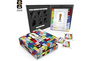 Copa do Mundo da FIFA 2026™ Box Caixa Super Premium C/ 1 Álbum Capa Dura Prata + 50 Envelopes de Figurinhas FIFA WORLD CUP 2026™