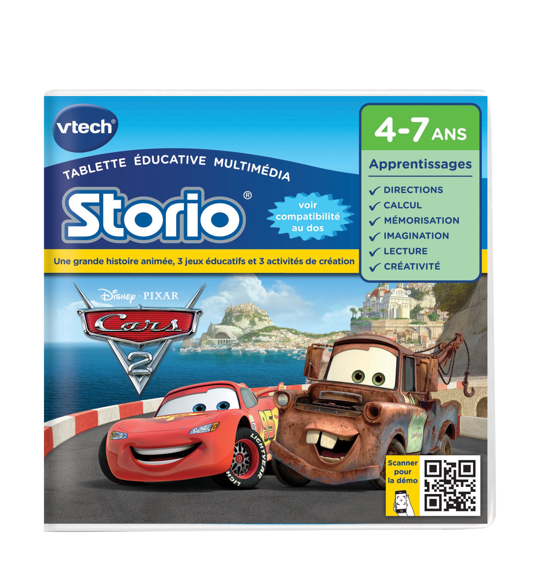 VTech Jeu éducatif Storio 2 Cars 2
