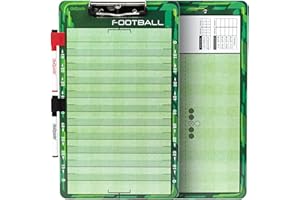 GoSports Football Coaches Boards - 2 Sided Premium Dry Erase Clipboards