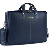 HAMMONDS FLYCATCHER&reg; Leather 15.6&rdquo; Laptop Messenger Briefcase Bag for men | Full Grain Leather| Detachable- Adjustable Strap|Pen,Wallet, Mobile Pocket|Secret Zip Pocket| Branded Slider and Lining|Gifts