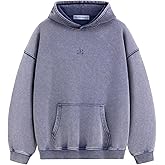 Aelfric Eden Washed Plain Hoodies For Men Women Vintage Acid Wash Oversized Sweatshirts Casual Streetwear Pullover Hoodie