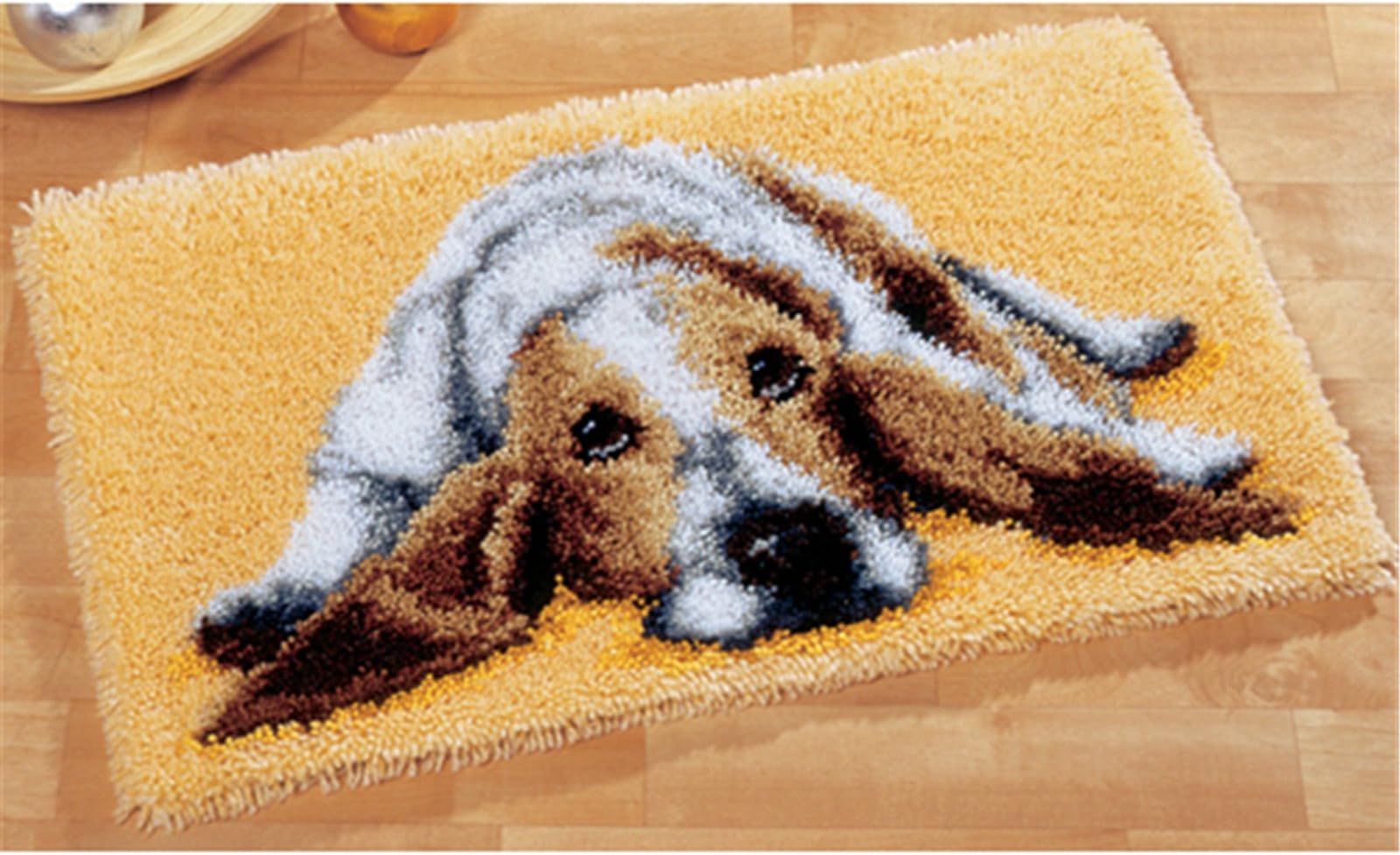 Beyond Your Thoughts DIY Latch Hook Kit Rug Making Crafts for Kids/Adults 20 inch X 15 inch Dog306