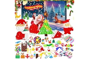KYKAKE Fidget Advent Calendar 2024 for Kids - 24 Days Christmas Holiday Countdown Advent Calendars for Xmas Party Favor, Fidget Toys Bulk Sensory Toy Surprise Christmas Goodies for Girls Boys (35 Pcs)