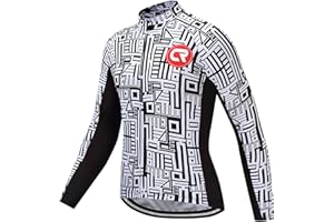 Coconut Ropamo CR Long Sleeve Cycling Jersey Mens, 3+1 Zipper Pockets Bicycle Tops Quick Dry Breathable Biking Shirt