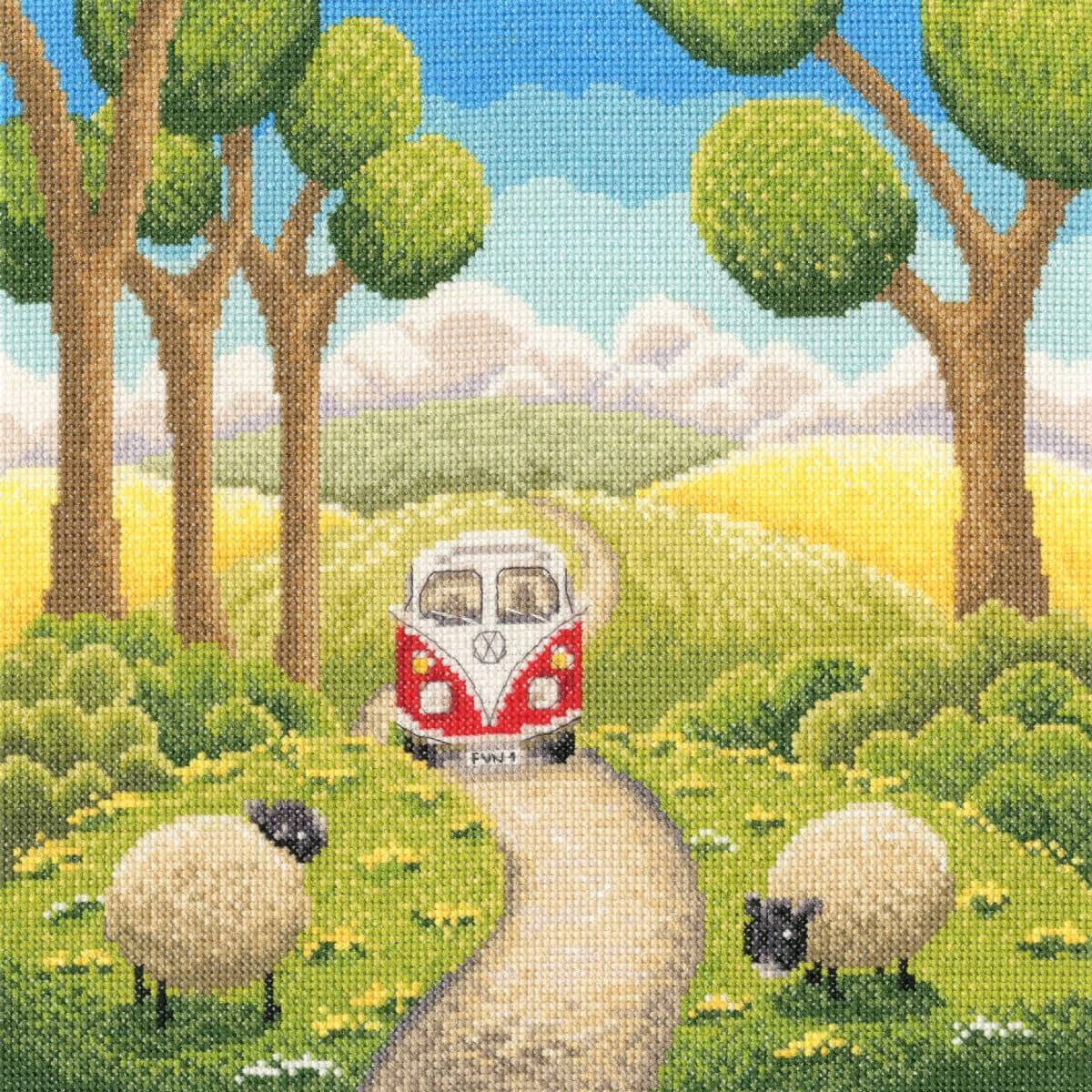 Bothy Threads Cross Stitch Kit - Road Trip