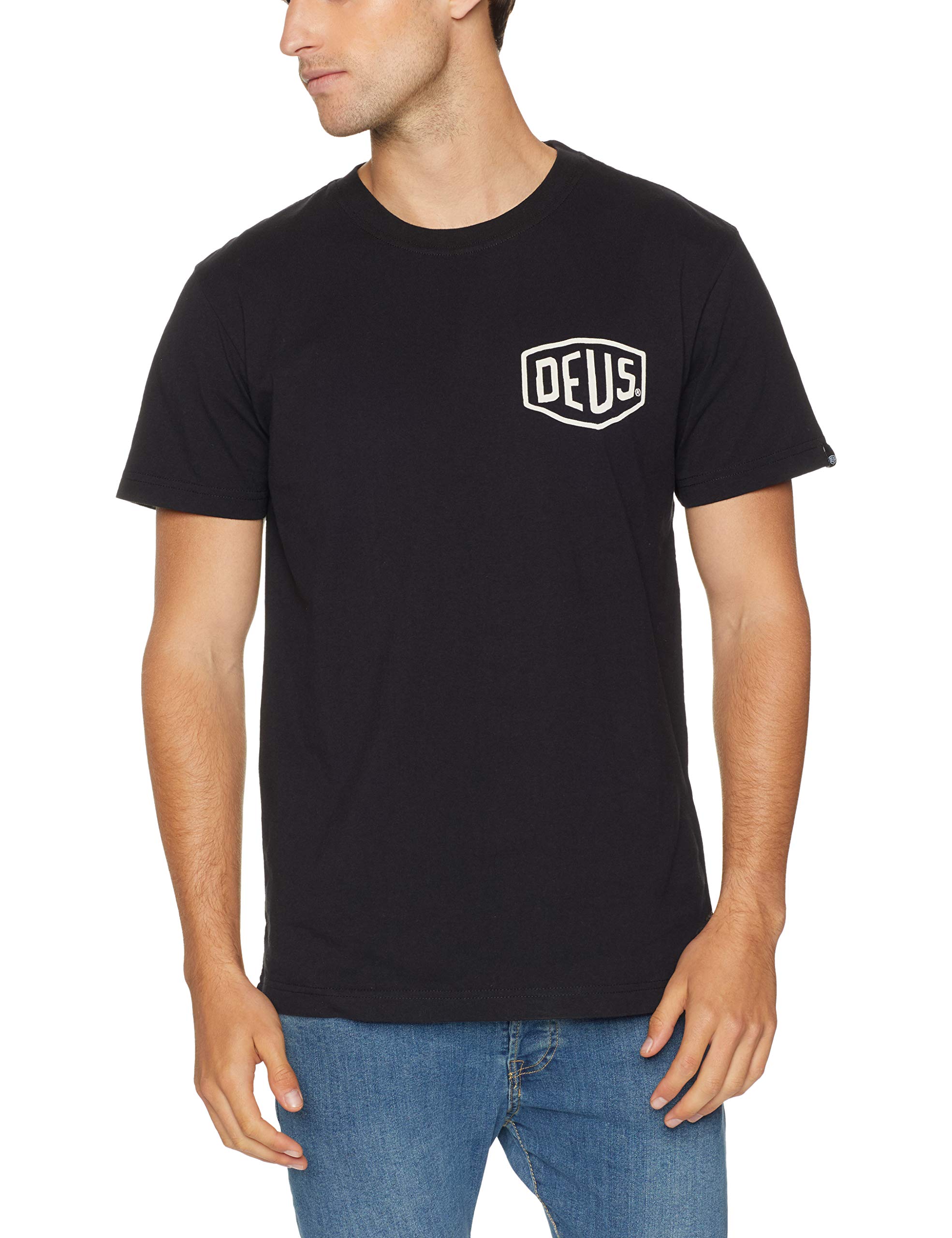 DEUS Tokyo Address TEE t-Shirt Navy 