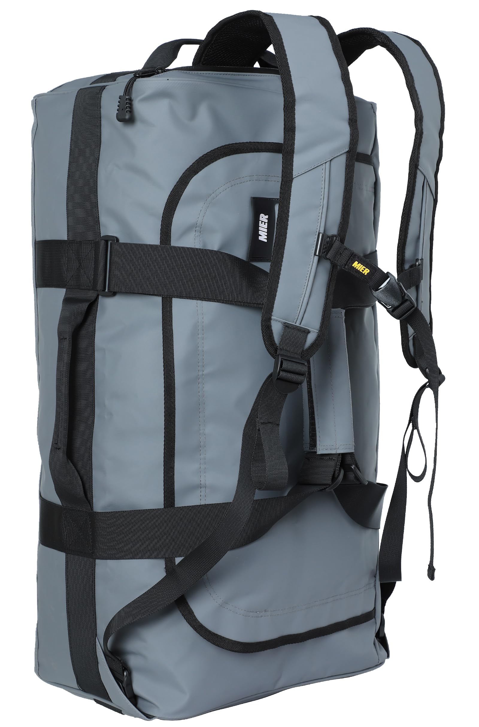 Photo 1 of MIER 40L Backpack Duffle for Men Heavy Duty Duffel Bag with Backpack Straps for Travel, Gym, Sports, Convertible and Water Resistant, Gray