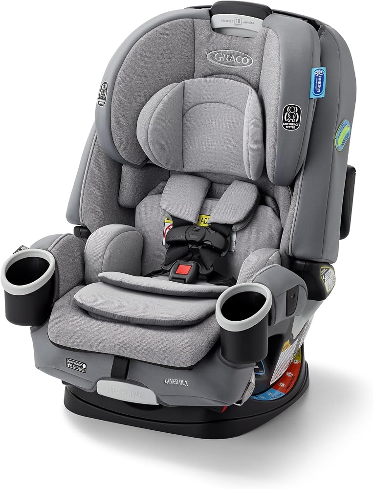 Graco 4Ever DLX 4-in-1 Baby Car Seat, Infant to Toddler Car Seat, 10 Years of Use, Rear-Facing, Forward-Facing, Highback Boos