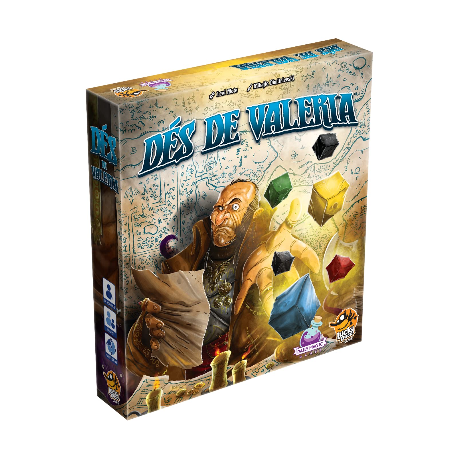 LUCKY DUCK GAMES Les Dice de Valeria – Board Game – French Version