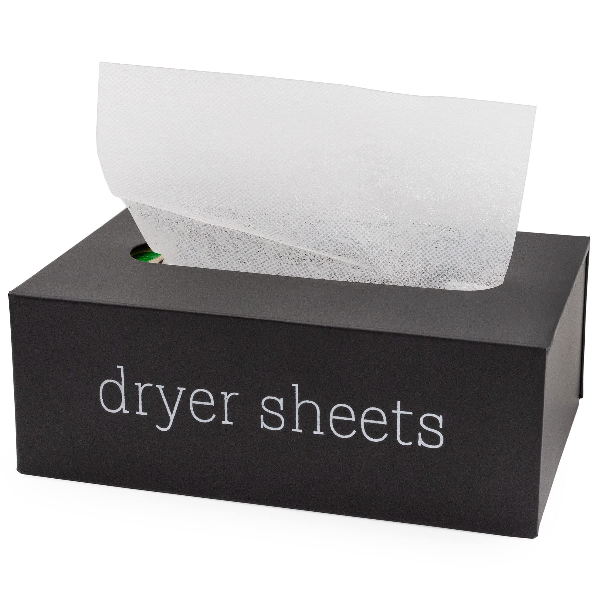 Photo 1 of AuldHome Design Farmhouse Dryer Sheet Dispenser (Black); Countertop Enamelware Fabric Softener Sheet Holder for Laundry Room