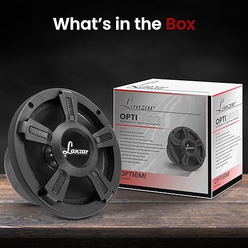 Lanzar Upgraded Opti Pro High Power MidBass Powerful 500
