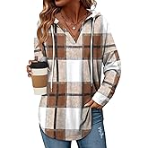 Angerella Womens Fashion Hoodies Pullover Oversized Sweatshirt Long SLeeve Drawstring Hooded Fall Shirts Loose Fit