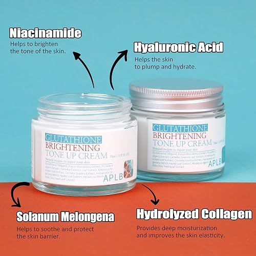 aplb glutathione correcting tone up cream APLB Glutathione Correcting Tone Up Cream 2.37FL.OZ/Korean Skin Care,  Intensively Hydrating, Soothing, Elastic in Kenya