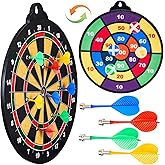 HELLO PAPAYA Magnetic Dart Board - 12Magnetic Darts+12Sticky Balls Or 2 Toy Gun+40 Foam Dart,Fun for Family Game and Party with Friends, Christmas Birthday Gifts Toys for 3-12 Year Old Boys