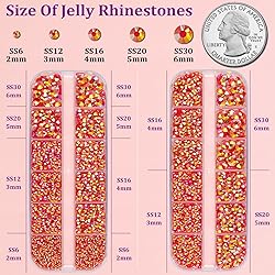 Resin Jelly Rhinestones for Crafting with B7000