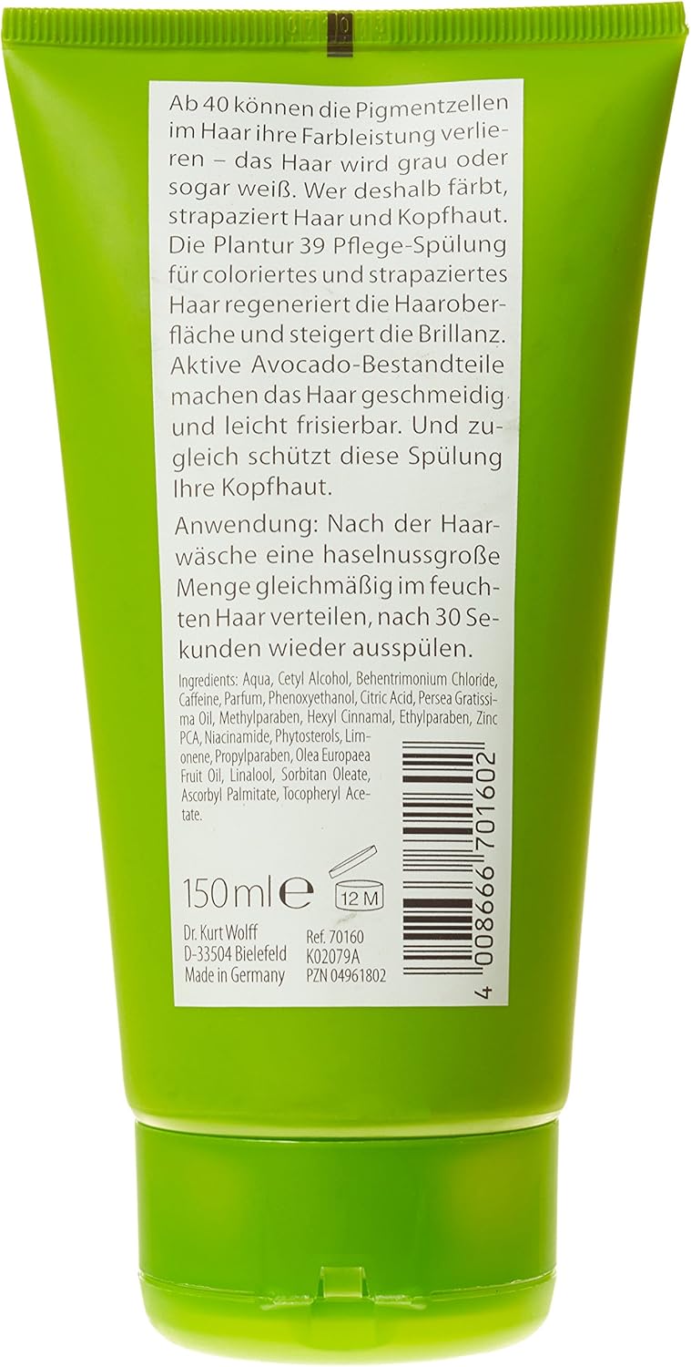 Plantur 39 Nourishing Conditioner for Coloured Stressed Hair 150 ml, 150 ml (Pack of 1) - Image 3