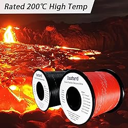Dastard 18 AWG Silicone Stranded Wire【Red 100ft