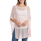 Tivi Tovo Women Sheer Poncho Shrug Summer Shrug Sweater Poncho Top Lightweight Bolero for Evening Dress
